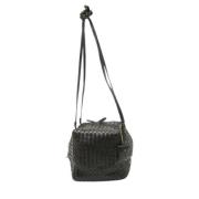 Pre-owned Leather shoulder-bags Bottega Veneta Vintage , Black , Dames