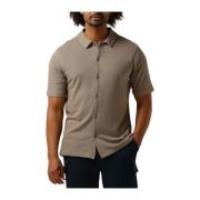 Taupe Casual Button Up Overhemd Pure Path , Beige , Heren
