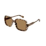 Havana Brown Zonnebril Chloé , Brown , Unisex