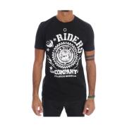 T-Shirts Frankie Morello , Black , Heren