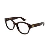 Stijlvol Havana Frame Zonnebril Gucci , Brown , Unisex