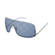 Grijs Blauwe Zonnebril Gg1560S 003 Gucci , Gray , Unisex