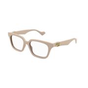 Stijlvolle Nude Frame Bril Gucci , Brown , Unisex