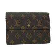 Pre-owned Canvas wallets Louis Vuitton Vintage , Brown , Dames