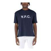 River T-Shirt A.p.c. , Blue , Heren