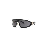 Total Shiny Black Smoke Zonnebril Src042 Roberto Cavalli , Black , Uni...