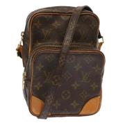 Pre-owned Canvas shoulder-bags Louis Vuitton Vintage , Brown , Dames