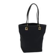 Pre-owned Canvas totes Gucci Vintage , Black , Dames