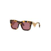 Bruin Honing Havana Rood Zonnebril Roberto Cavalli , Brown , Dames