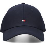 Blauwe Vlagpet Casual Sportieve Look Tommy Hilfiger , Blue , Dames