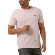Heren Polo & T-shirts Plain Tee Lyle & Scott , Pink , Heren