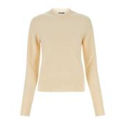 Ivory Wool Sweater Jil Sander , Beige , Dames