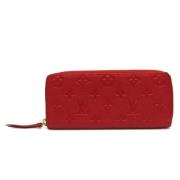 Pre-owned Leather wallets Louis Vuitton Vintage , Red , Dames