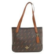 Pre-owned Canvas shoulder-bags Coach Pre-owned , Brown , Dames