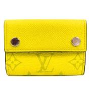 Pre-owned Fabric wallets Louis Vuitton Vintage , Yellow , Dames