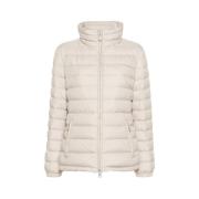 Licht Beige Donsjas Moncler , Beige , Dames