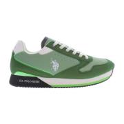 Iconische Logo Sneakers Groen Sportief Ontwerp U.s. Polo Assn. , Green...