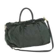 Pre-owned Nylon totes Prada Vintage , Green , Dames