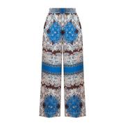 Gedrukte Pasley Broek Twinset , Multicolor , Dames