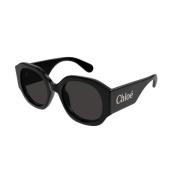 Zwart Grijs Zonnebril Model Ch0234S Chloé , Black , Unisex