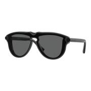 Stijlvolle zonnebril in zwart Burberry , Black , Heren