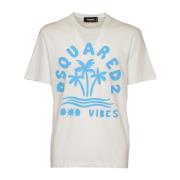 Stijlvolle T-shirts en Polos Dsquared2 , White , Heren