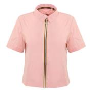 Korte Technische Stofjas K-Way , Pink , Dames