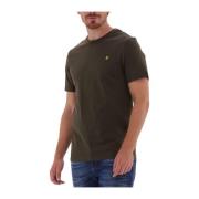 Heren Polo & T-shirts Plain Tee Lyle & Scott , Green , Heren