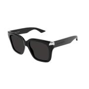 Zwart Grijs Zonnebril Am0440S 001 Alexander McQueen , Black , Unisex