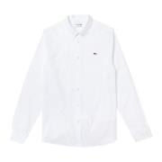 Heren Logo Wit Overhemd Ch1843 Lacoste , White , Heren