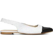 Gevlochten Combi Ballerina Schoenen Wit Lina Locchi , White , Dames