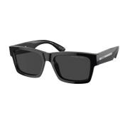 Rechthoekige Zonnebril Zwart Elegant Stijl Prada , Black , Heren