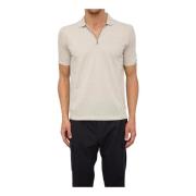 Klassieke Polo Shirt Corneliani , Beige , Heren