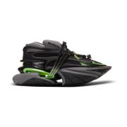 Eenhoorn Lage trainers in neopreen en kalfsleer Balmain , Black , Here...