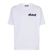 Club Signature bedrukt T-shirt Balmain , White , Heren