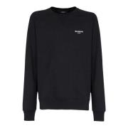 Paris flocked sweatshirt Balmain , Black , Heren