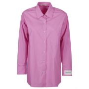 Casual Katoenen Overhemd Hinnominate , Pink , Dames