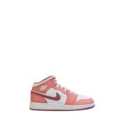 Roze Sneakers Air Jordan 1 Mid Jordan , Pink , Dames