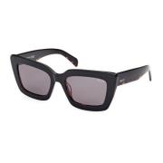 Cat-Eye Zonnebril Zwart Grijs Emilio Pucci , Black , Dames