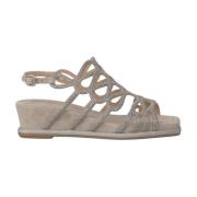 Glitter Platform Sandal Alma EN Pena , Gray , Dames