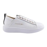 Zilver Witte Sneakers Alexander Smith , White , Dames
