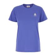 Casual Katoenen T-Shirt Isabel Marant Étoile , Purple , Dames