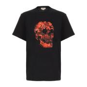 Casual Katoenen T-Shirt Alexander McQueen , Black , Heren