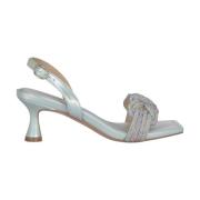 Knotted Band Heeled Sandal Alma EN Pena , Blue , Dames