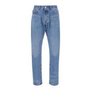Klassieke Denim Jeans voor Dagelijks Gebruik Versace , Blue , Heren