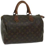 Pre-owned Canvas handbags Louis Vuitton Vintage , Brown , Dames