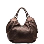 Pre-owned Leather totes Louis Vuitton Vintage , Brown , Dames