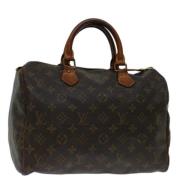 Pre-owned Canvas handbags Louis Vuitton Vintage , Brown , Dames