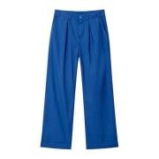 Blauwe Katoenen Werkbroek Rodebjer , Blue , Dames