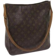 Pre-owned Canvas handbags Louis Vuitton Vintage , Brown , Dames